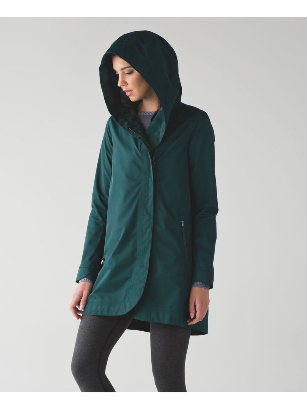 Lululemon Savasana Waterproof Rain Jacket Coat Size 12